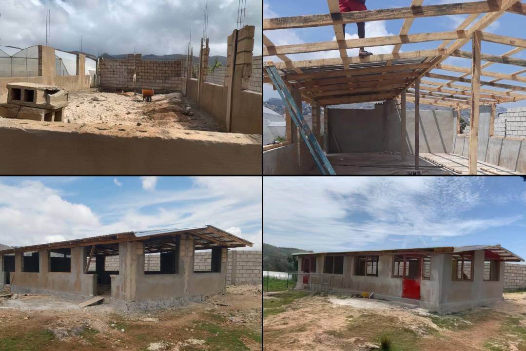 The completed poultry house built for the HDNF-supported breeding project
