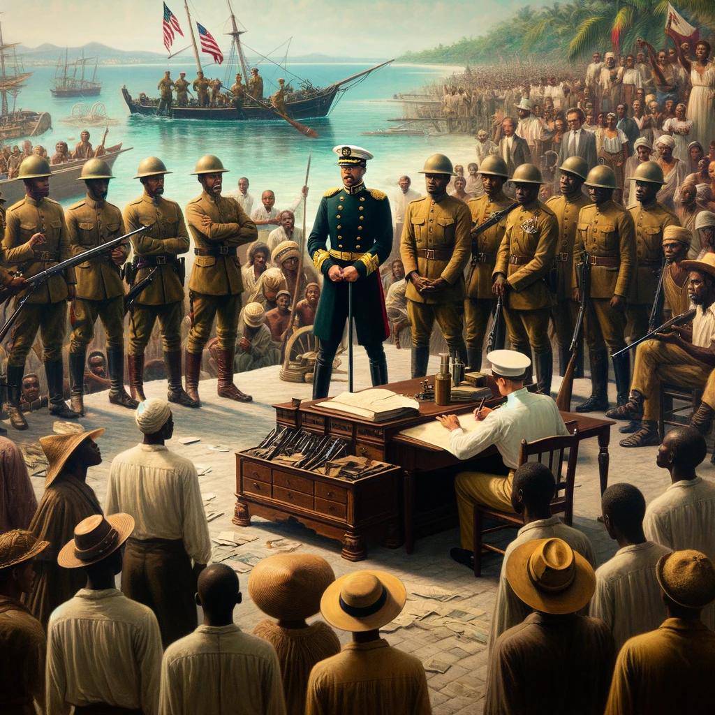 the proclamation of martial law in haiti by admiral caperton